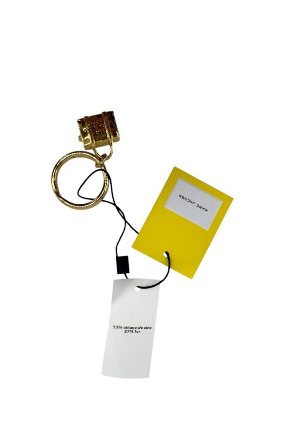 MAR JACOBS - KEYCHAIN GOLD TOTE BAG - Image 7